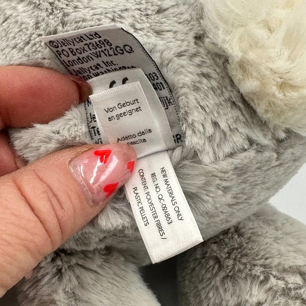 Jellycat Bashful Bunny Plush‎ Silver Grey Medium 12